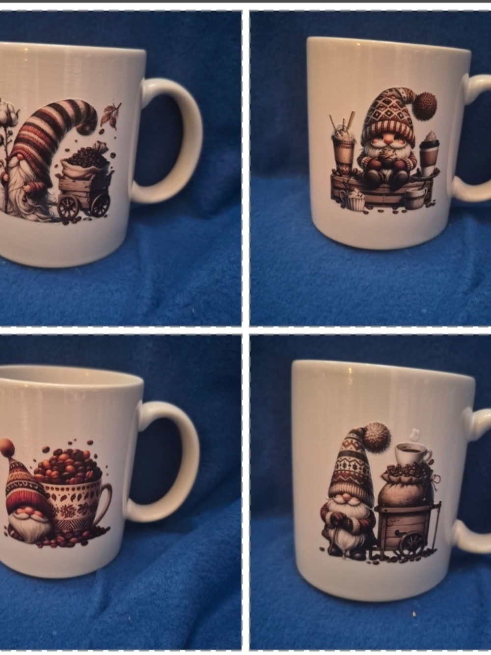 Re Purposed Set Of 4 Decorated Coffee Mugs - 4 For $20!